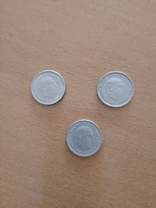 monedas de 5 pesetas del 1957