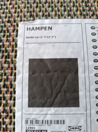 alfombra negra pelo ikea
