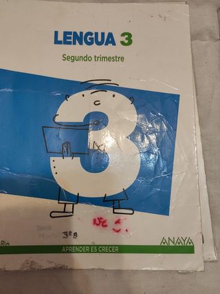 Libros de lengua de 3 Anaya
