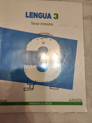 Libros de lengua de 3 Anaya