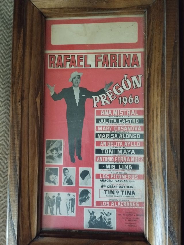 CUADROS ANTIGUOS DE CONCIERTOS