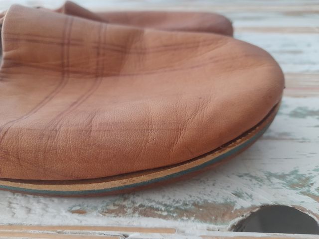 Babuchas Piel. Artesanales.