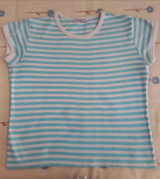 Camiseta rayas azul