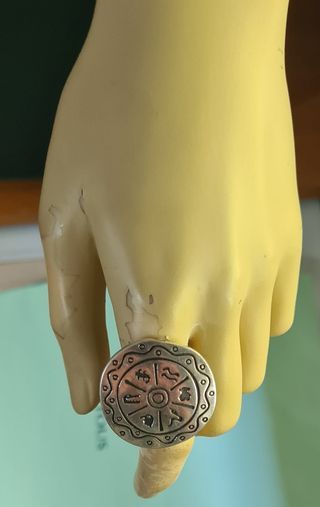Conjunto pendientes y anillo, Tous Azteca.
