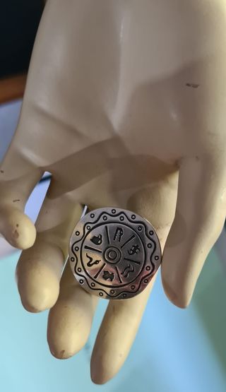 Conjunto pendientes y anillo, Tous Azteca.