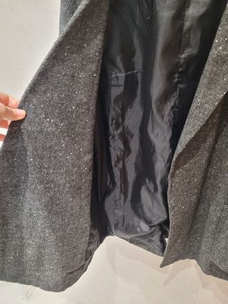 Abrigo fino gris jaspeado