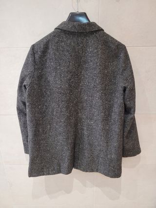 Abrigo fino gris jaspeado