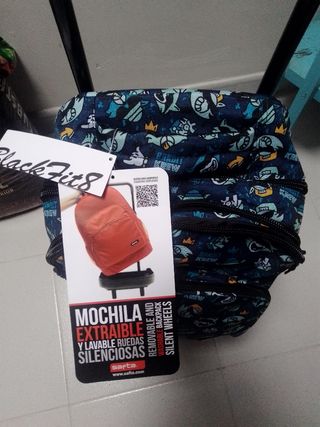 Mochila con carrito extraíble
