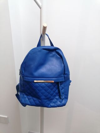 mochila juvenil azul