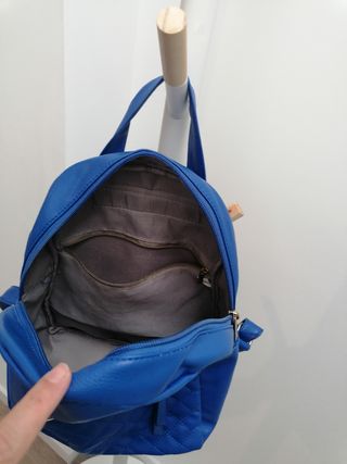 mochila juvenil azul
