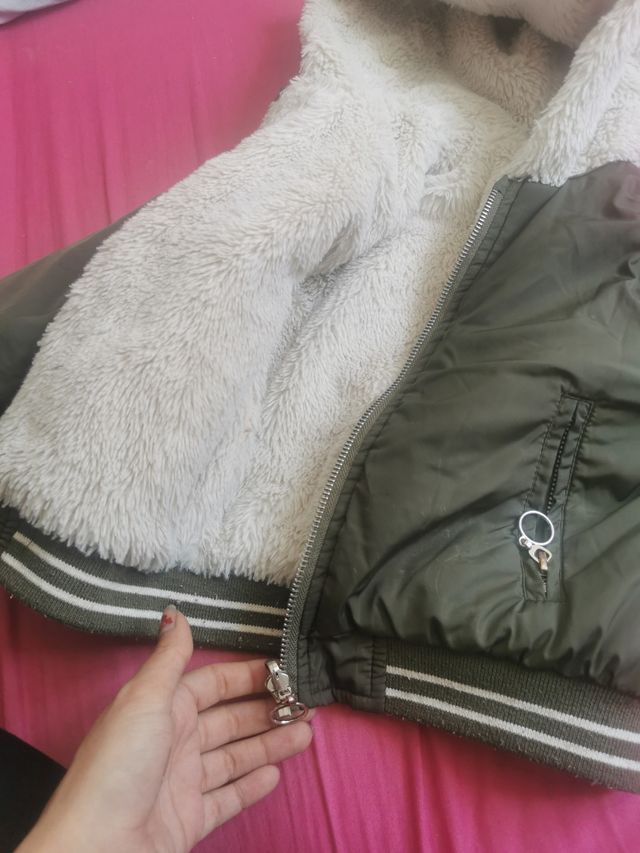 abrigo 2-3 años reversible pelito