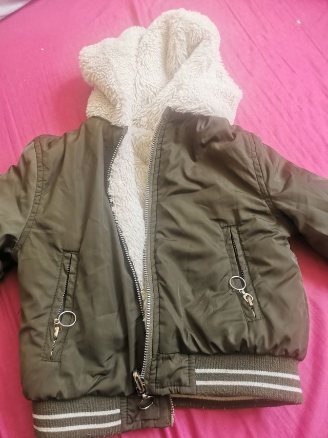 abrigo 2-3 años reversible pelito