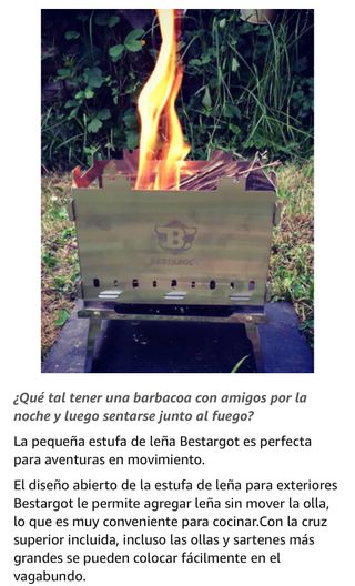 Forno a legna per campeggio Barbecue portatile