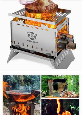 Forno a legna per campeggio Barbecue portatile