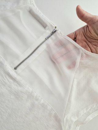 Blusa blanca manga corta Stradivarius