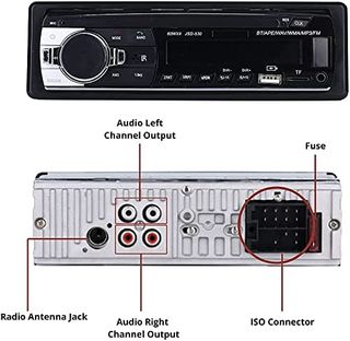 NK Auto Radio Coche - 1 DIN - 4x40W - Bluetooth 4.