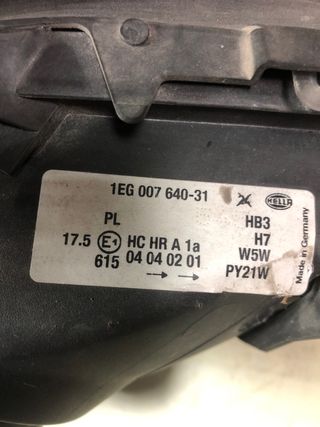 Faro delantero izquierdo opel zafira 2003