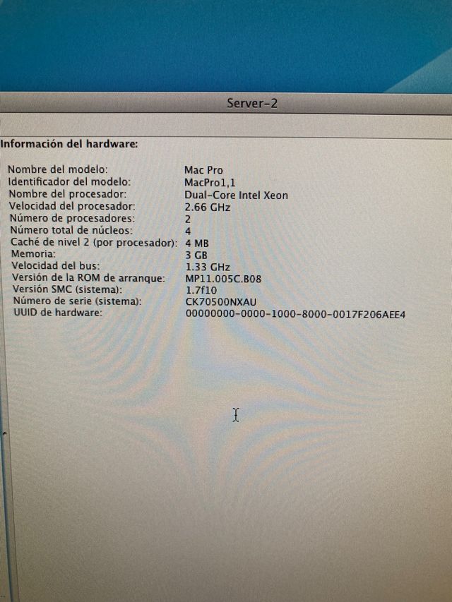 Apple mac pro A1186 Xeon