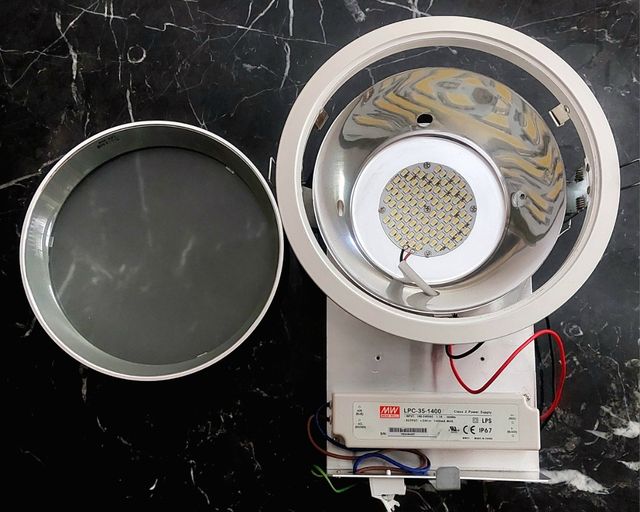 Plafón leds encastrable en falso techo - nuevo.