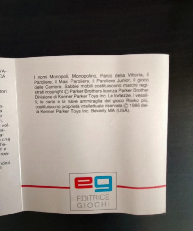 Catalogo pubblicitario anni 80