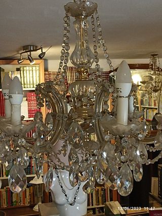 Lampara Techo Cristal