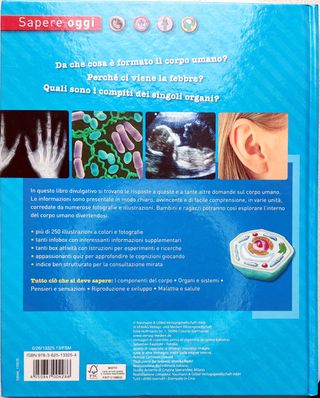 Libro per ragazzi Il nostro corpo Organi - Sistemi