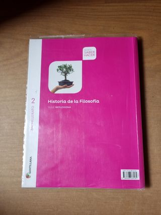 Libro de texto Historia de la Filosofia 2 bachille