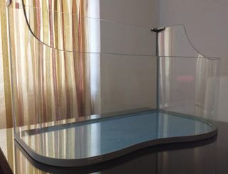 pecera de cristal.