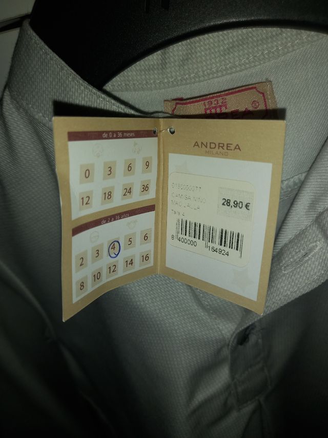 camisa niño Andrea Milano