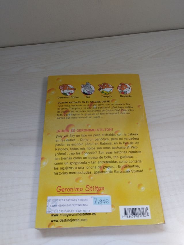 Libro Cuatro ratones en el salvaje oeste