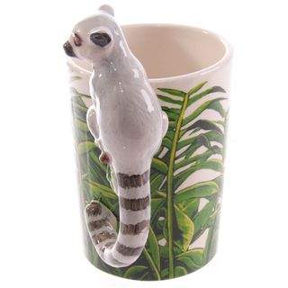 Taza de Cerámica – Asa con Forma de Lémur