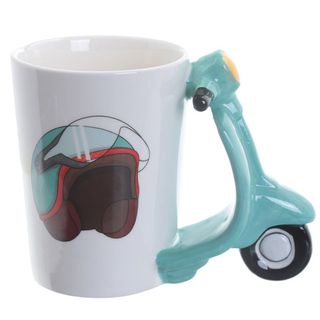 Taza de Cerámica – Asa con Forma de Moto Scooter