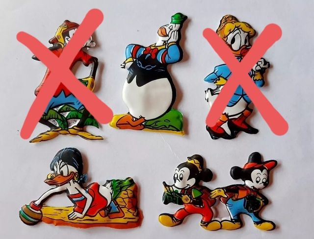 3 Figurine Formaggino Mio Locatelli Plasteco