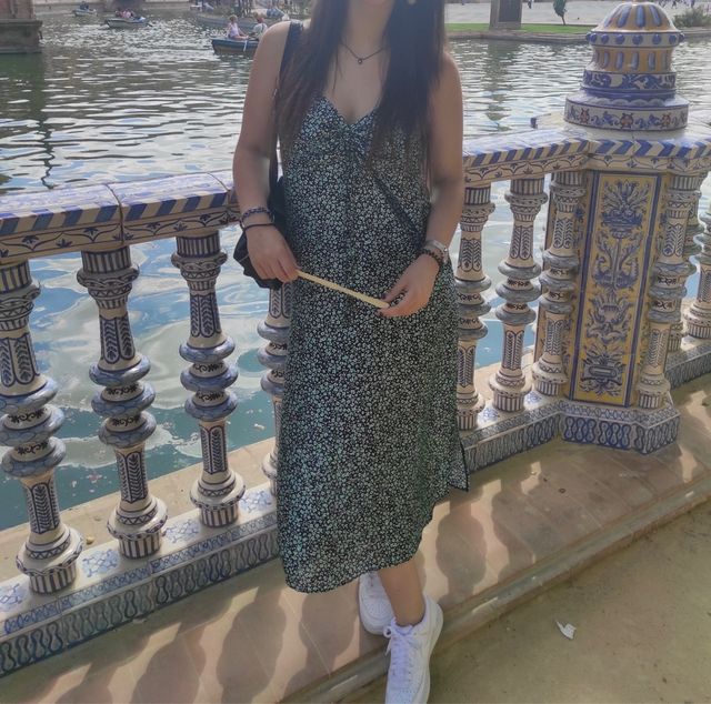 vestido floral largo