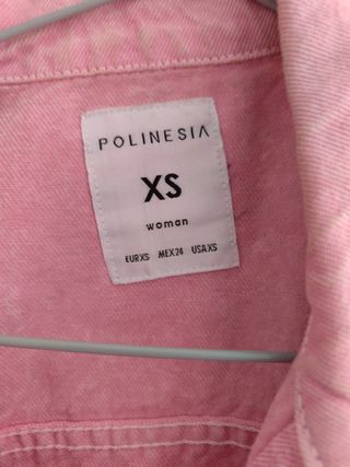 cazadora vaquera rosa