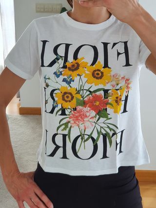 Camiseta estampada Fiori Zara