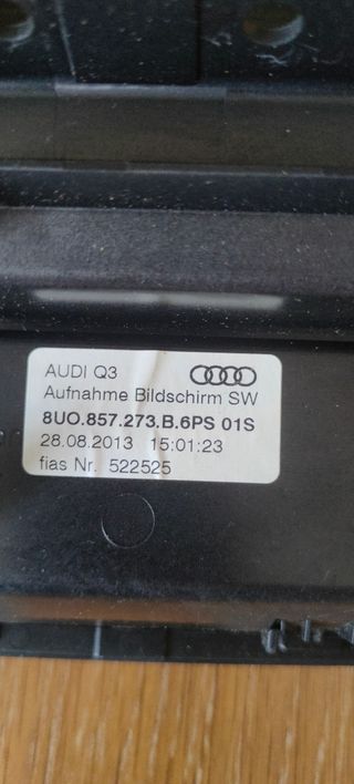 pantalla del audi q3  2013-2018