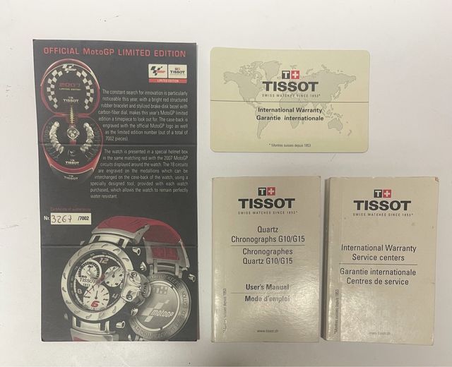 RELOJ TISSOT QUARTZ CRONO G10 LIMITED 2007 edicion