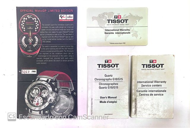 RELOJ TISSOT QUARTZ CRONO G10 LIMITED 2007 edicion