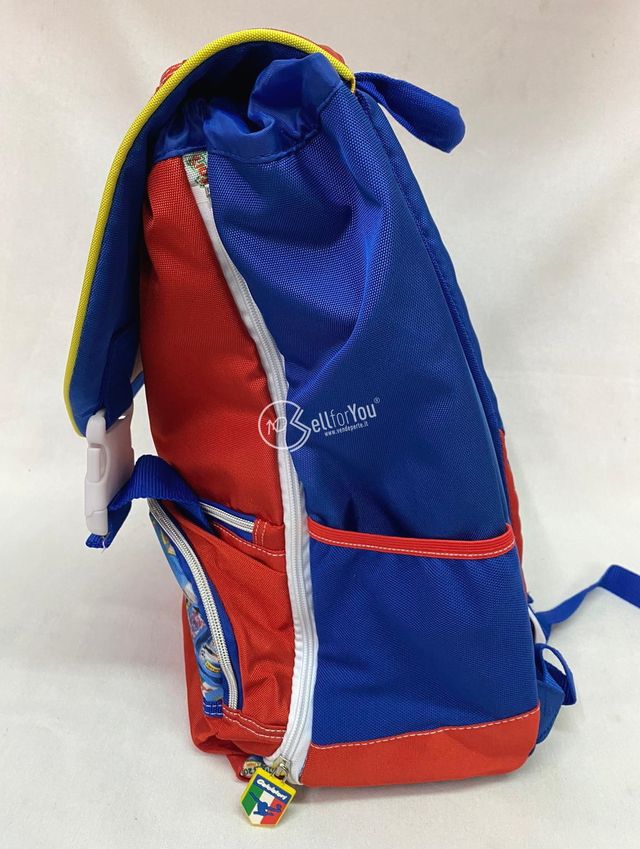 Zaino scuola estensibile Calciatori Panini + pallo