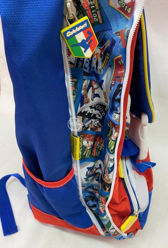 Zaino scuola estensibile Calciatori Panini + pallo