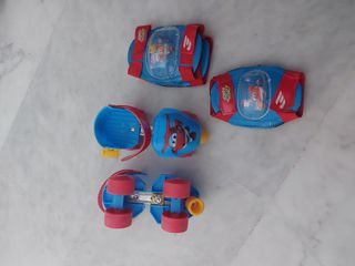 Patines con rodilleras Super Wings