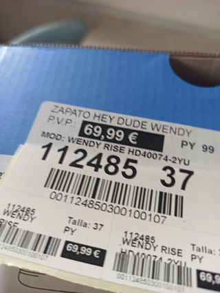 zapatillas  Hey dude Wendy fucsia 37