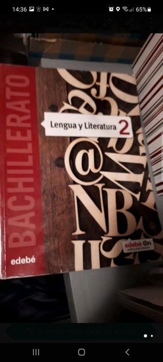 libro de lengua y literatura 2 bachillerato edebe
