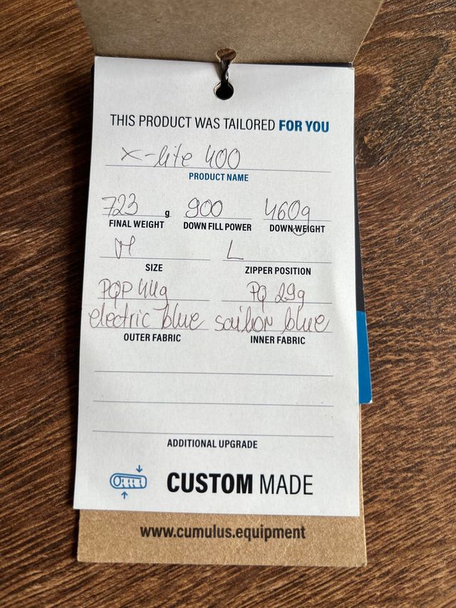 Saco plumas montaña