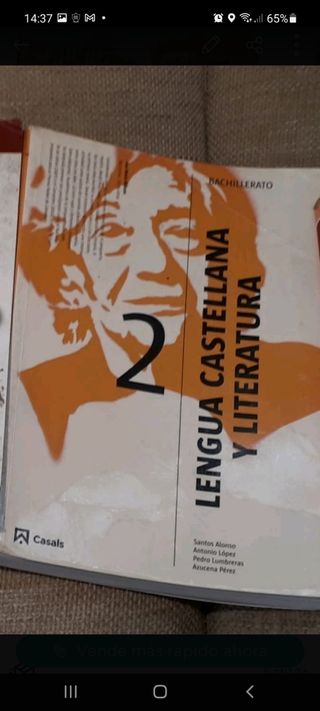 libro lengua y literatura Casals 2 bachillerato
