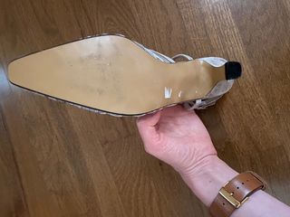 Zapatos plateados de piel NUEVOS de fiesta