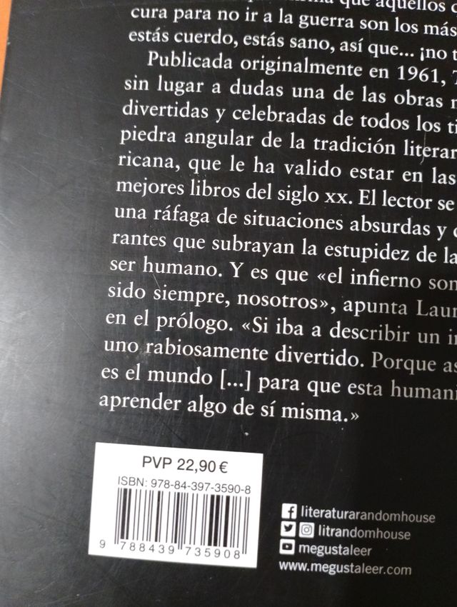 Libro Trampa 22 Joseph Heller