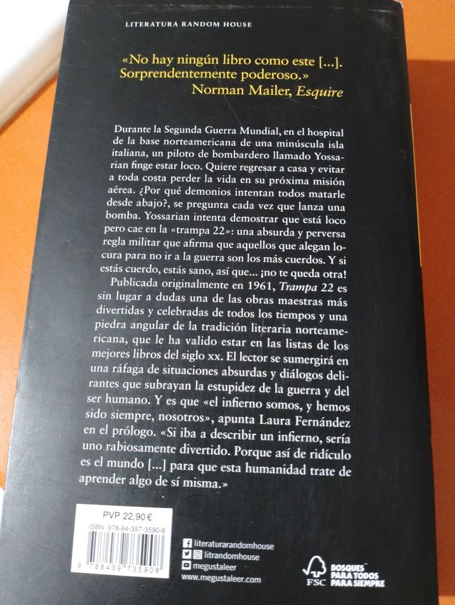 Libro Trampa 22 Joseph Heller
