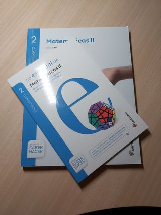 Libro Matemáticas II, segundo de bachillerato 